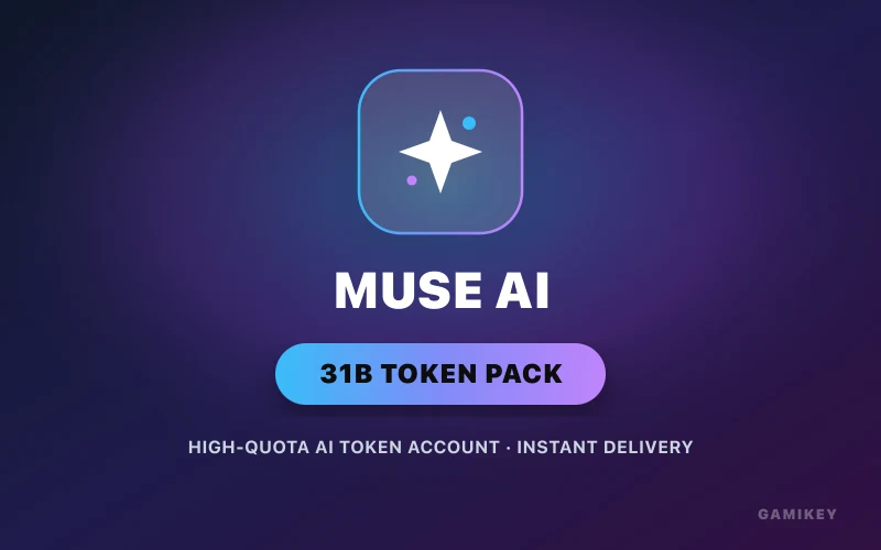 Muse AI 31B Token Package — High-Quota Multimodal AI Video, Search & LLM Workspace Account